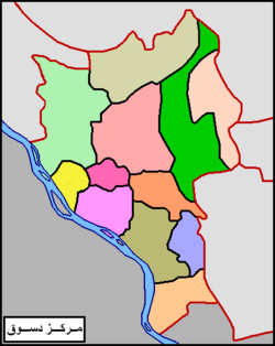 خريطة مركز دسوق